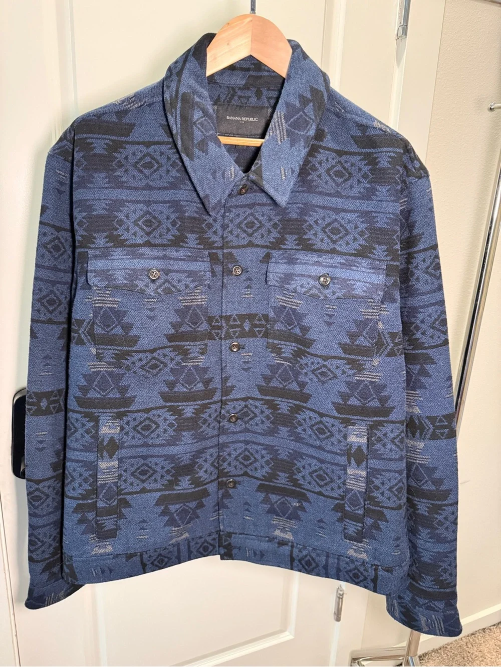 BANANA REPUBLIC - Maverick Patterned Trucker Jacket - Men’s 2XL